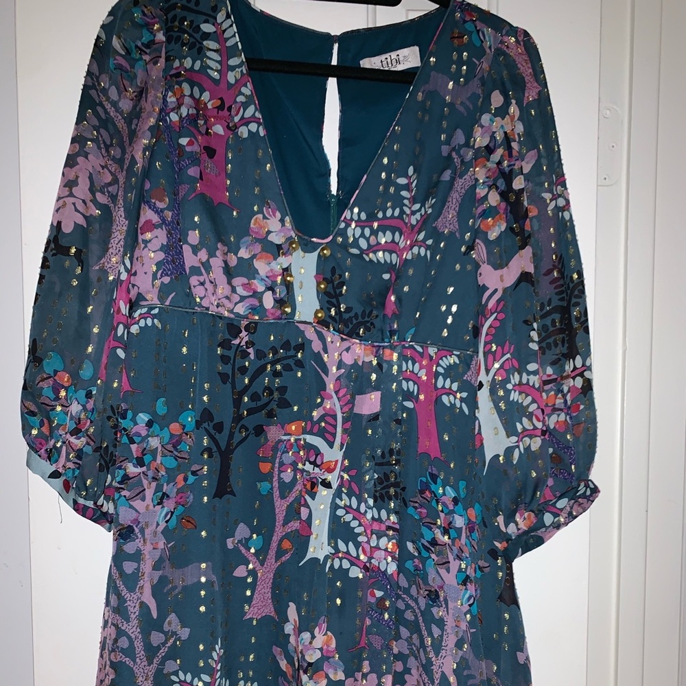 Tibi colorful print dress